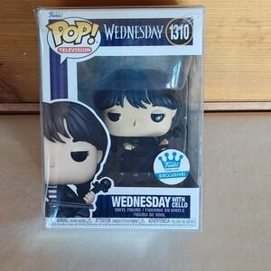 Funko Pop! Vinyl: Wednesday with Cello Shop Exclusive Adams Family NIB With Case